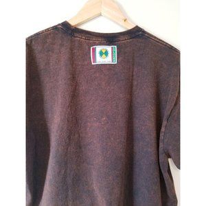 Cross Colours Tee. Black. Bleached. Newer Run. L